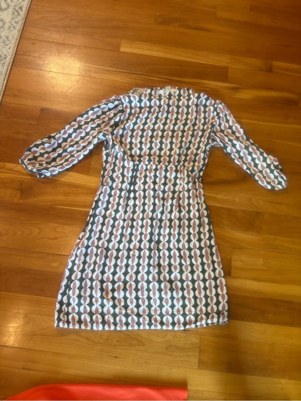 Boden Geometric Pattern 3/4 Sleeve Dress 2R Women’s